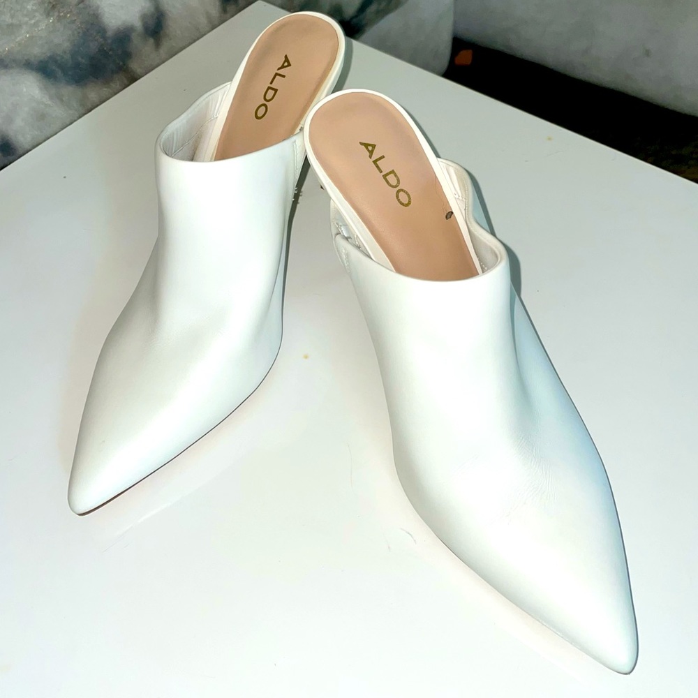 White Mule Heels🤍